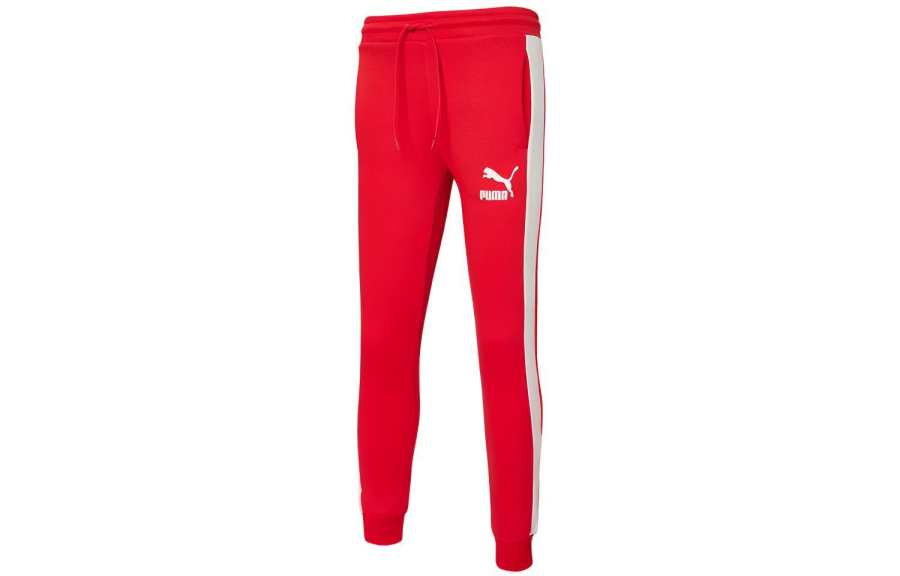 PUMA PUMA Knitted Sweatpants Men's Bright Red