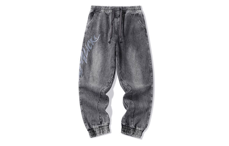 LAMLICKA LAMLICKA Jeans Unisex Black Moderate Cuffed Pants