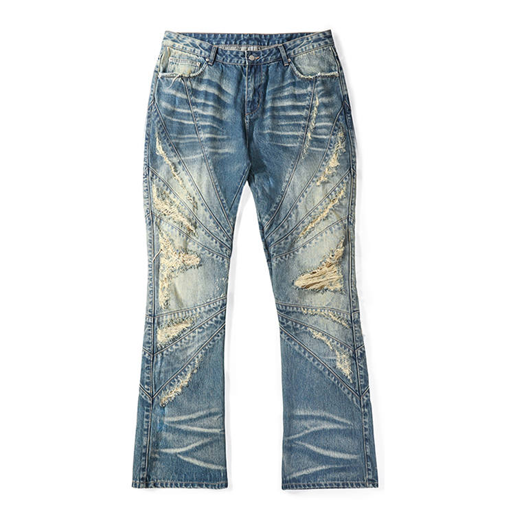 Tre Club Flared Pants Jeans Unisex Washed Blue
