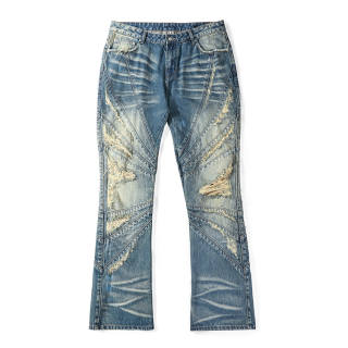 Tre Club Flared Pants Jeans Unisex Washed Blue