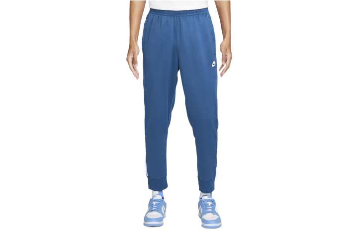 Nike Nike Knitted Sweatpants Men's Blue Moderate Cuffed Pants