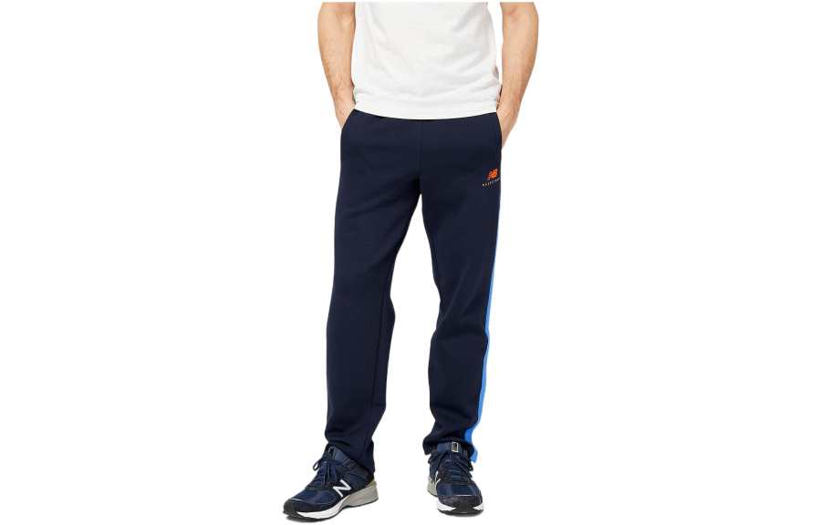 New Balance New Balance Knitted Sweatpants Men's Navy Blue Moderate Straight Fit Pants