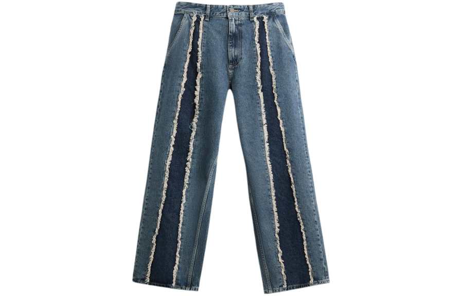 ZARA Jeans Men's Blue Moderate Straight Fit Pants