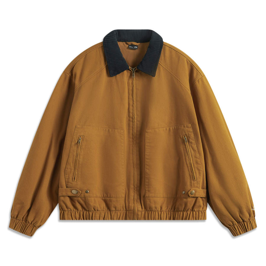 Li-Ning Li Ning Sports Fashion Collection Jackets & Coats Unisex Gold Brown