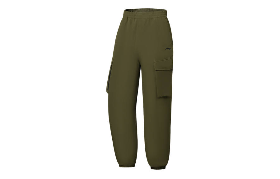 Li-Ning Li Ning Training Series Knitted Sweatpants Men's Dark Olive Green Moderate Cuffed Pants