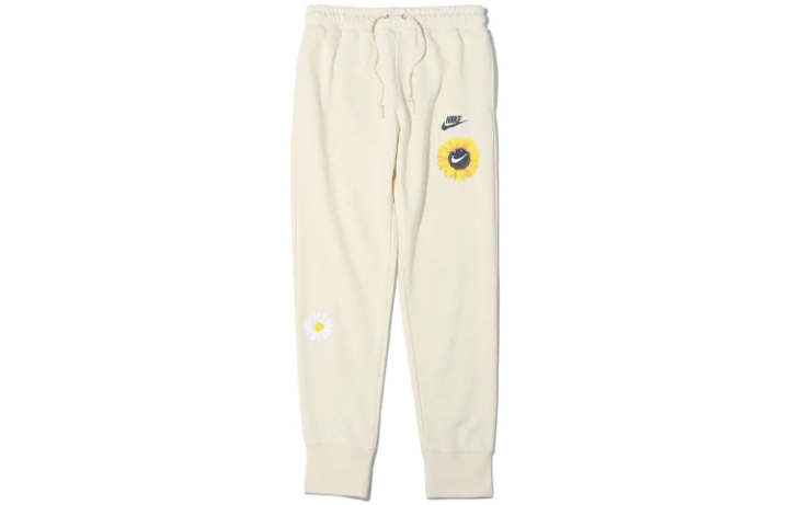 Nike Nike Knitted Sweatpants Men's Coconut White Moderate Cuffed Pants