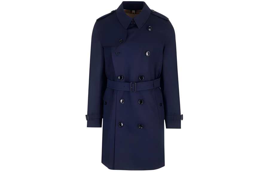Burberry Kensington Double-Breasted Belted Trench Coat