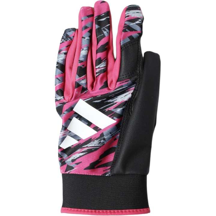 Adidas Adidas Baseball Gloves Batting Glove PU Polyurethane Unisex Pink/Black Color