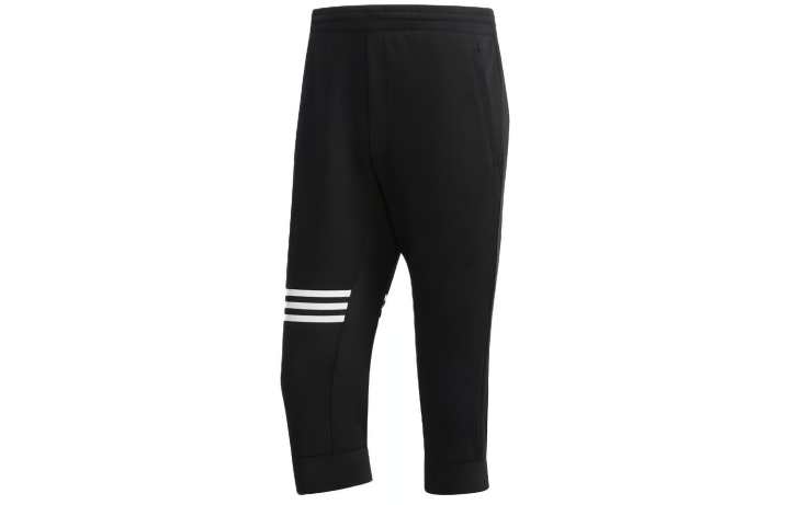 Adidas Adidas Casual Pants Men's Black Moderate Cuffed Pants