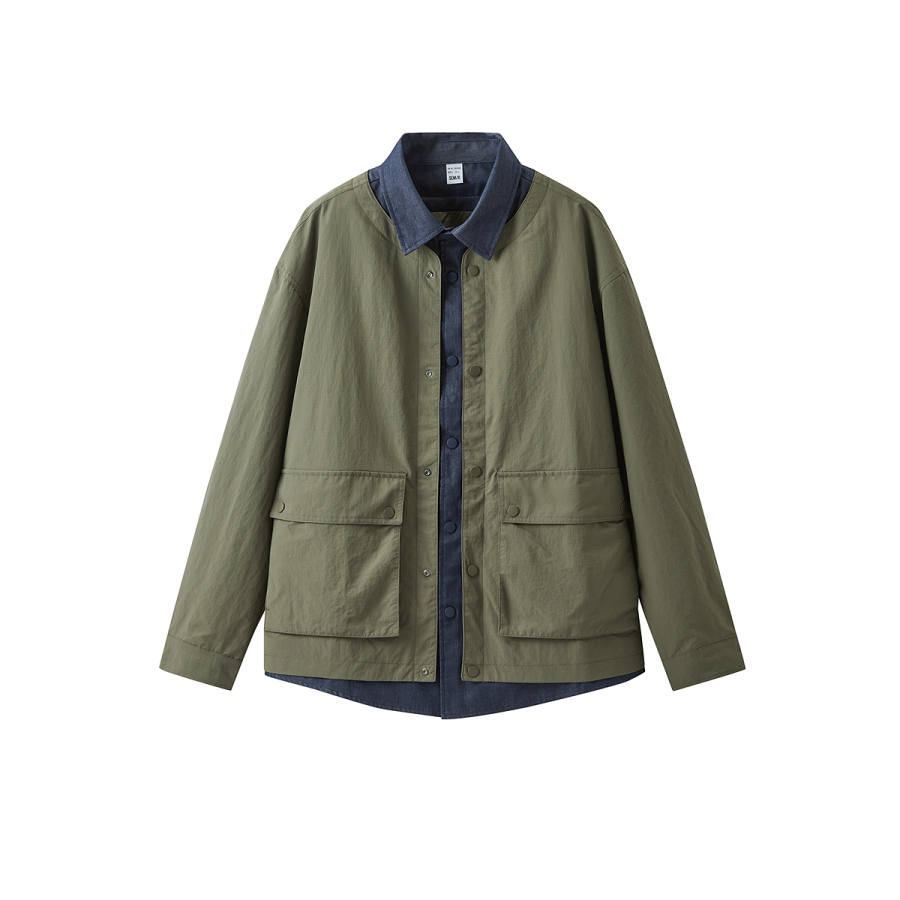 Semir Semir Jackets Men's Lapel Moderate Mock Two Piece