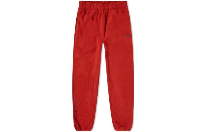 Nike Nike Knitted Sweatpants Men's Red Moderate Cuffed Pants