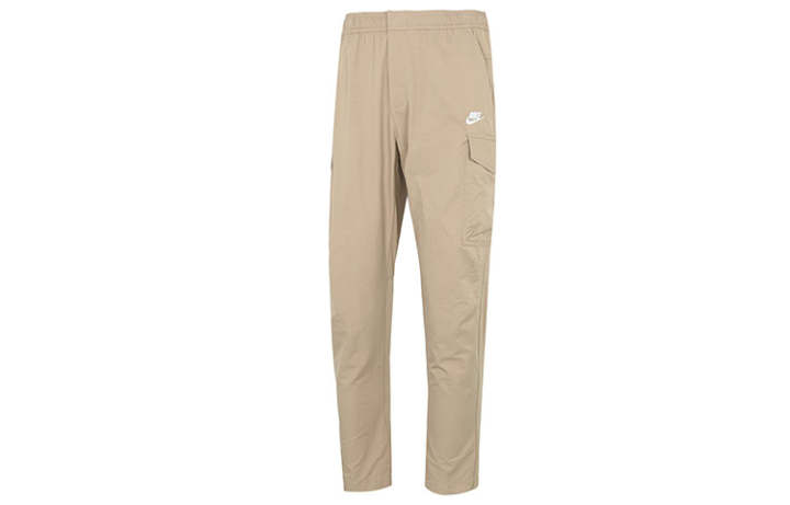 Nike Nike Knitted Sweatpants Men's Khaki Moderate Straight Fit Pants