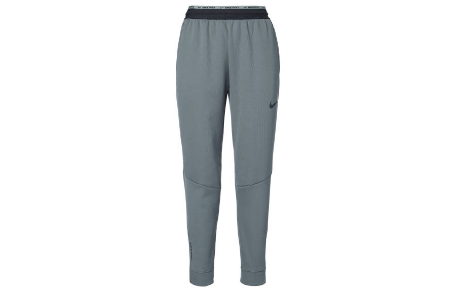 Nike Nike Therma FIT NP TF Thermal Sphere Fleece Lined Thermal Elastic Cuff Long Socks Knitted Sweatpants Men's Dark Gray