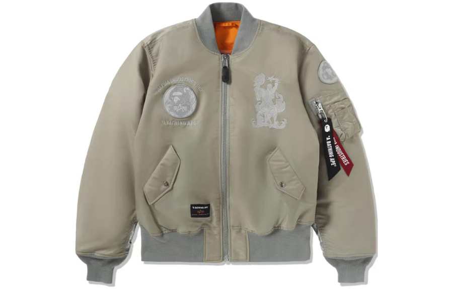 A BATHING APE Bape X Alpha Industries MA 1 Jacket