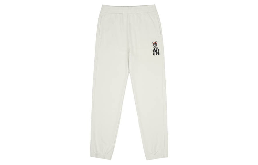 MLB New York Yankees New York Yankees Cuffed Pants Sweatpants Unisex White Gift Recommendation
