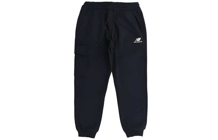 New Balance New Balance Knitted Sweatpants Men's Black Moderate Cuffed Pants