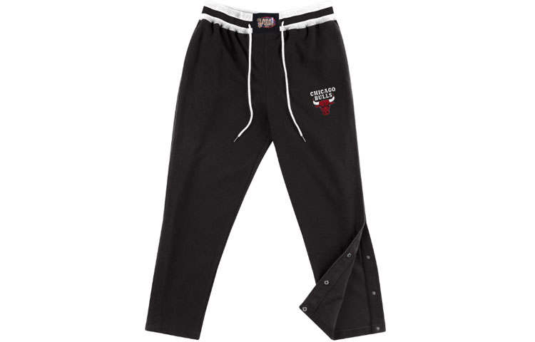 Mitchell Ness Mitchell Ness Knitted Sweatpants Unisex Black Moderate Straight Fit Pants