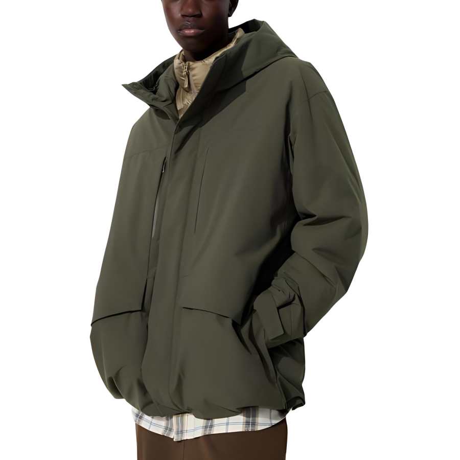 UNIQLO Down Jacket Men's Dark Olive