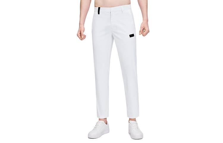 DESCENTE Knitted Sweatpants Men's Moderate Straight Fit Pants