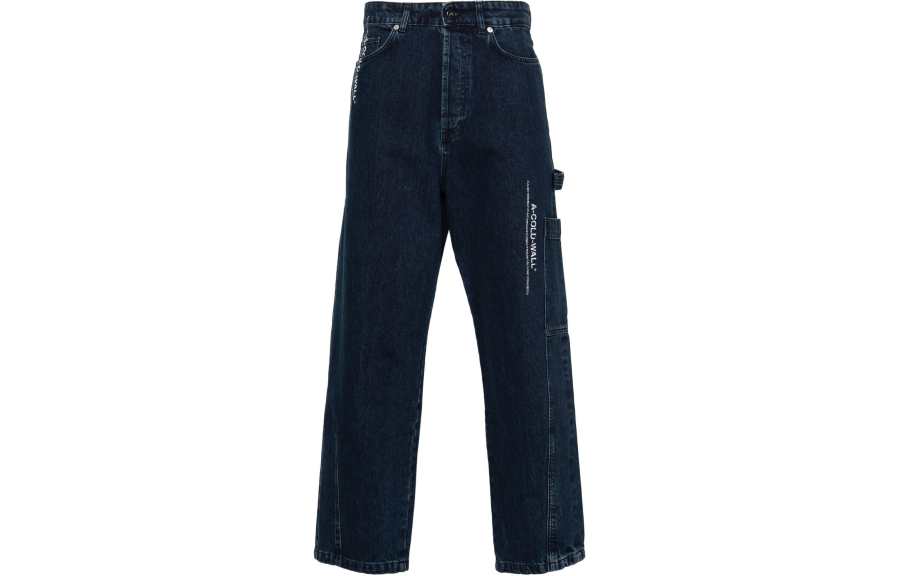 A-COLD-WALL* A-COLD-WALL* logo-printed wide-leg jeans