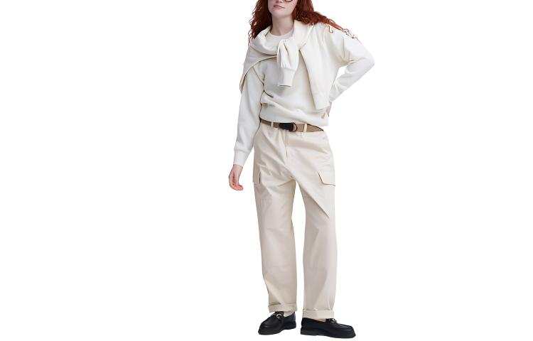 UNIQLO Cargo Pants Men's Ivory Moderate