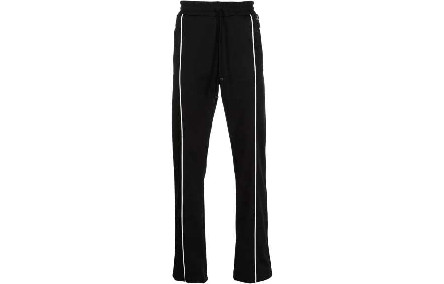 AMIRI Knitted Sweatpants Men's Black Moderate Straight Fit Pants