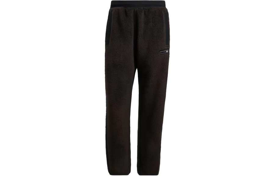 Adidas Originals Knitted Sweatpants Men's Black Thickened Cuffed Pants