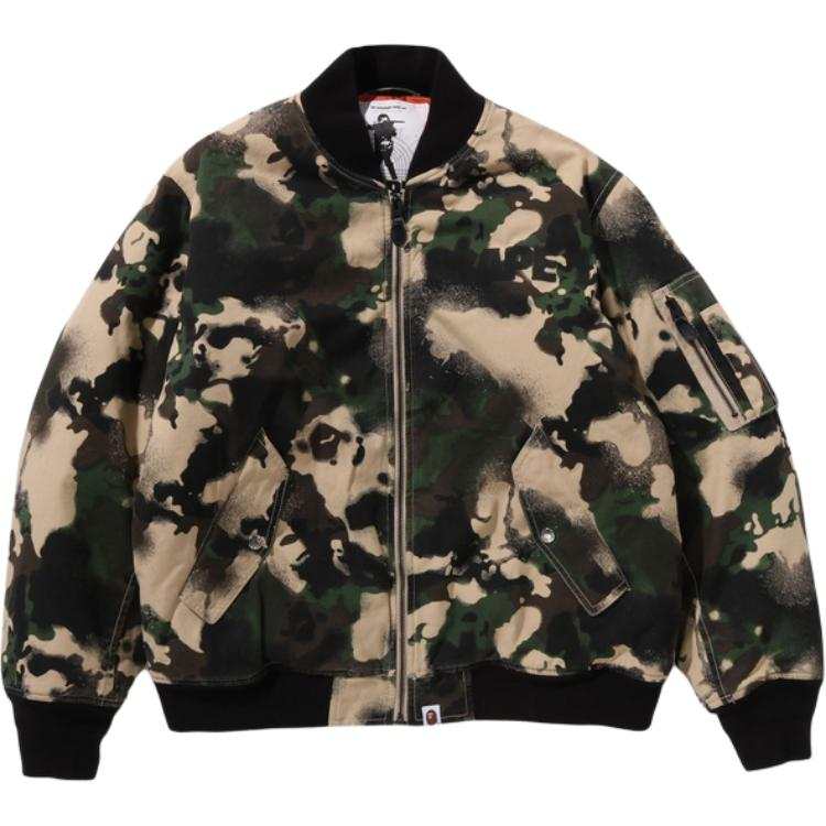 A BATHING APE A BATHING APE Map Camo Work Jacket