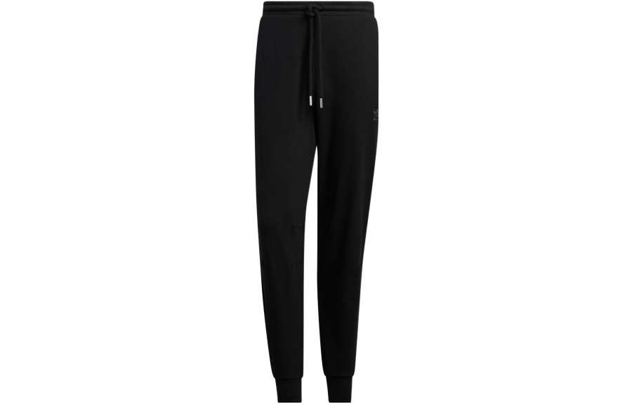Adidas Originals Knitted Sweatpants Men's Black Moderate Cuffed Pants