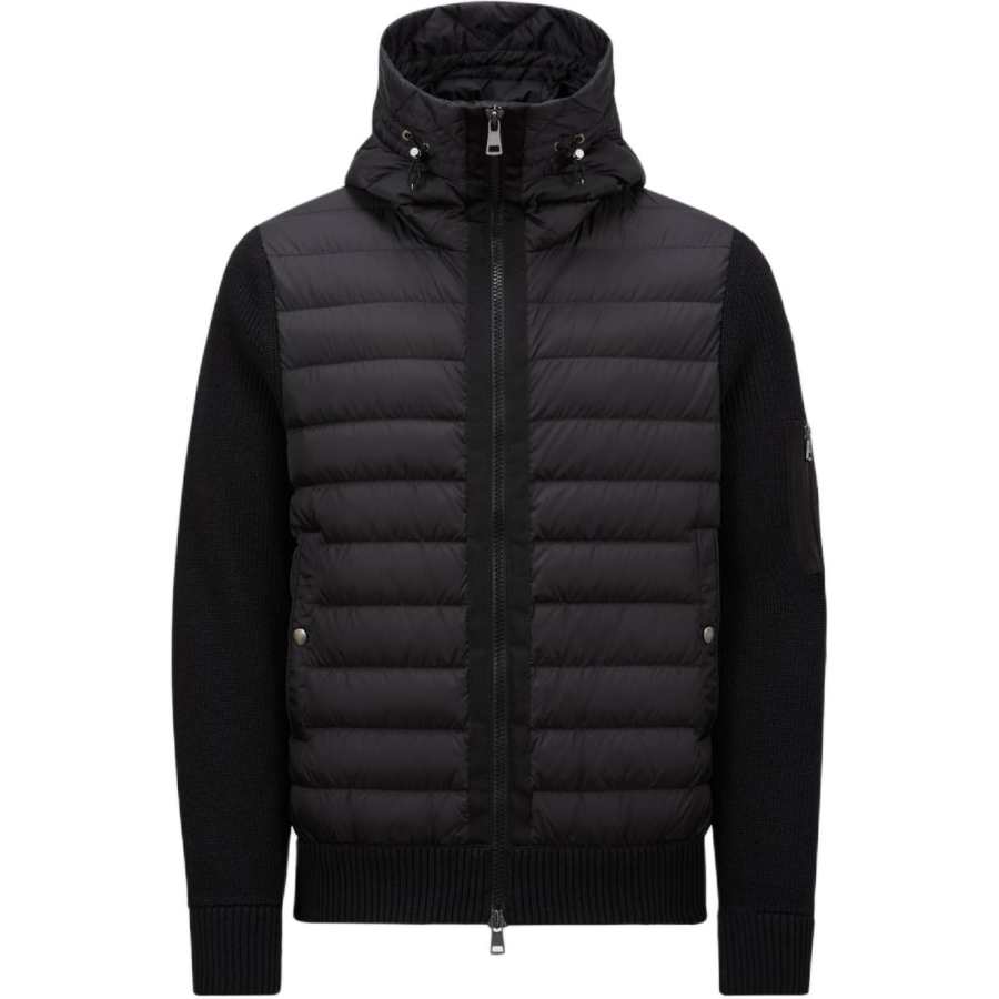 Moncler Padded Corduroy Down Jacket Unisex Black