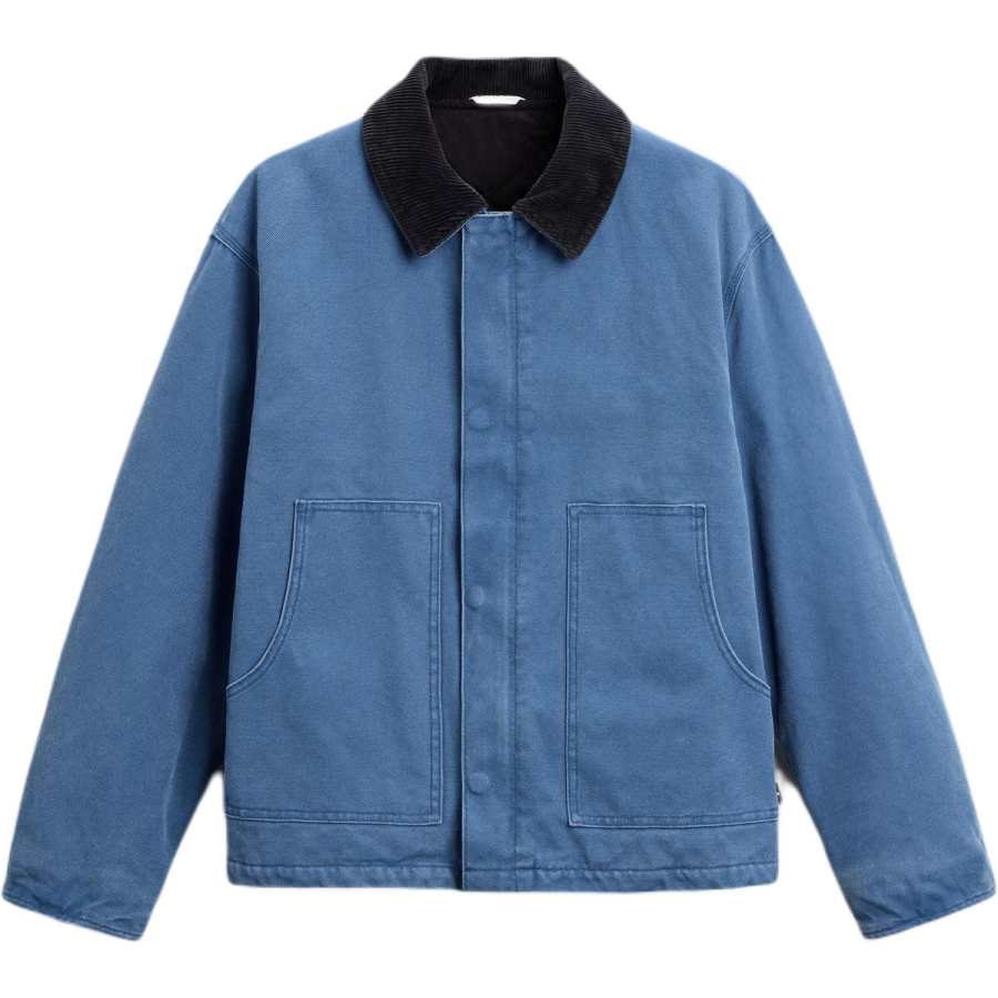 ZARA New Year FW24 Jackets & Coats Men's Washed Blue