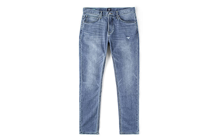 Lee Lee Jeans Men's Medium Light Blue Moderate Tapered Pants