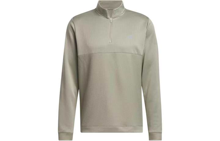 Adidas Adidas Ultimate365 Textured Quarter Zip Top Jackets & Coats Men's Pebble Gray