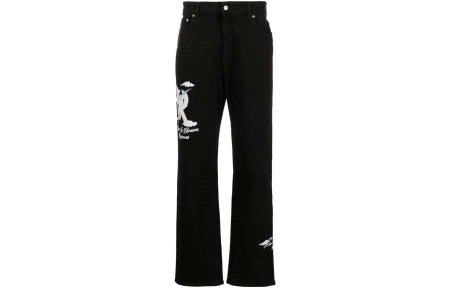 REPRESENT REPRESENT Jeans Men's Black Moderate Straight Fit Pants