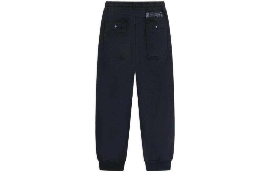 Li-Ning Li Ning Knitted Sweatpants Men's Black Moderate Cuffed Pants