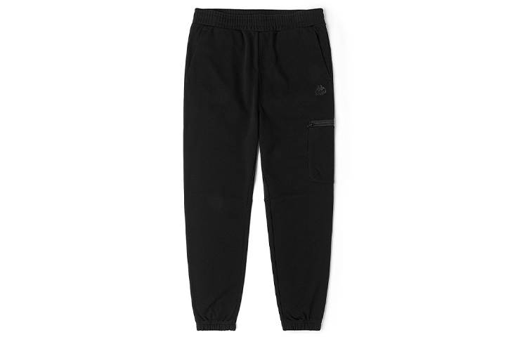 Kappa Knitted Sweatpants Men's Black 990 Moderate Straight Fit Pants