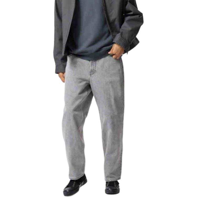 UNIQLO Jeans Unisex Light Gray Moderate Straight Fit Pants