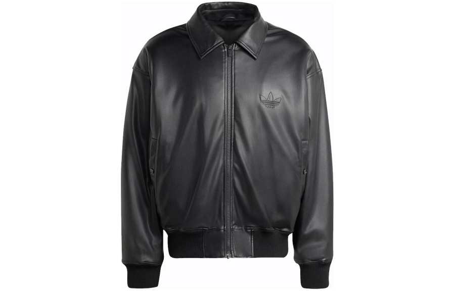 adidas originals Chaqueta Classic Street Embossed Leather Jacket Black