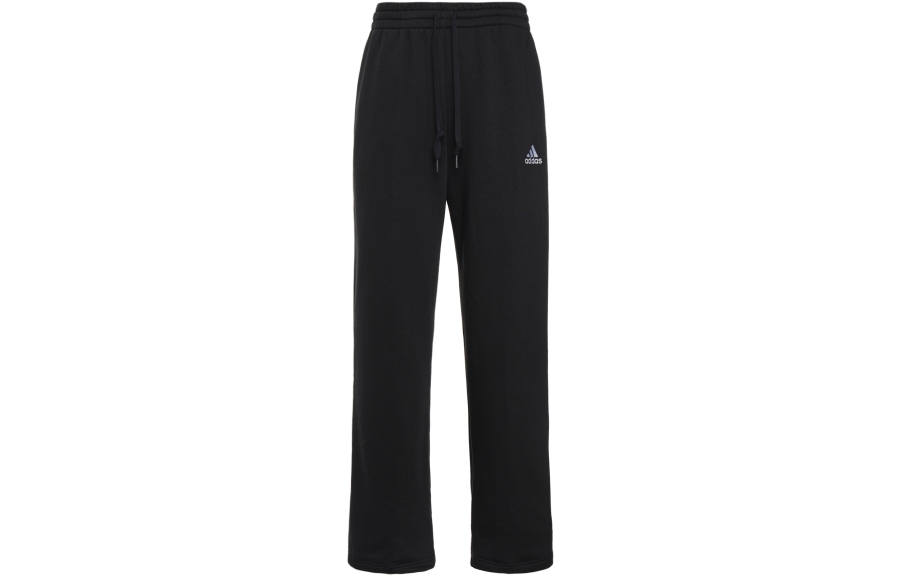 Adidas Adidas Knitted Sweatpants Men's Black Thickened Straight Fit Pants
