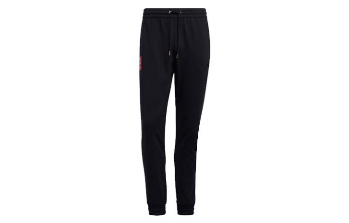 Adidas Adidas Knitted Sweatpants Men's Black Moderate Cuffed Pants