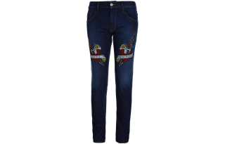 LOVE MOSCHINO Jeans Men's Blue Moderate Slim Fit Pants