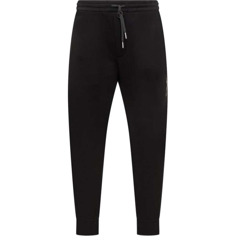 EMPORIO ARMANI SS22 Knitted Sweatpants Men's Black