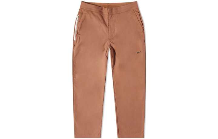 Nike Nike Knitted Sweatpants Men's Brown Moderate Slim Fit Pants