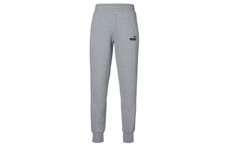 PUMA PUMA Knitted Sweatpants Men's Gray Moderate Cuffed Pants