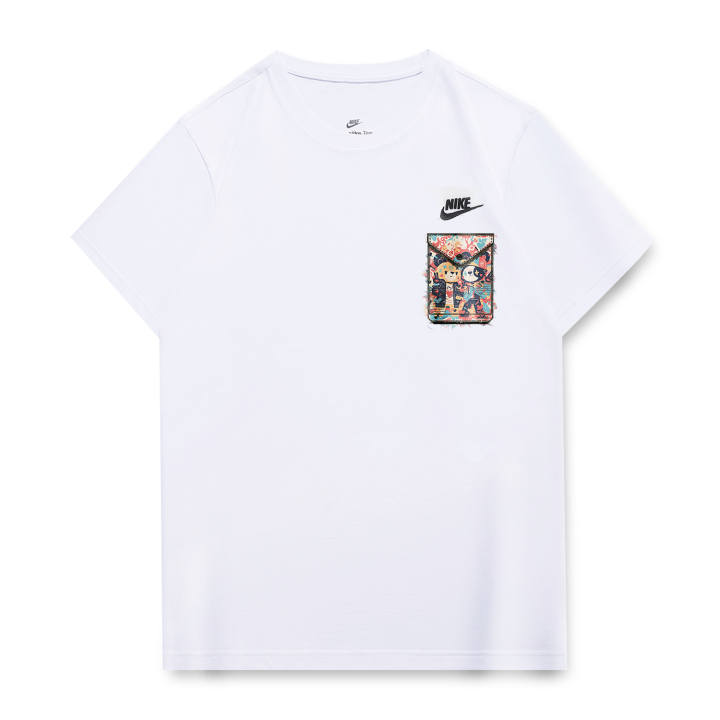 Nike Nike T Shirts Unisex White Crew Neck Moderate Straight Fit