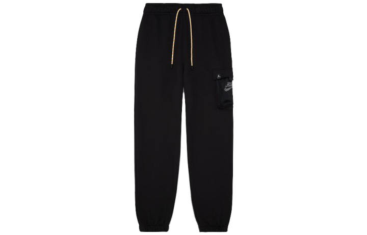 Jordan Jordan Knitted Sweatpants Men's Black Moderate Cuffed Pants