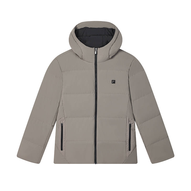 FILA FILA WHITE Down Jacket Men's Raw Brown