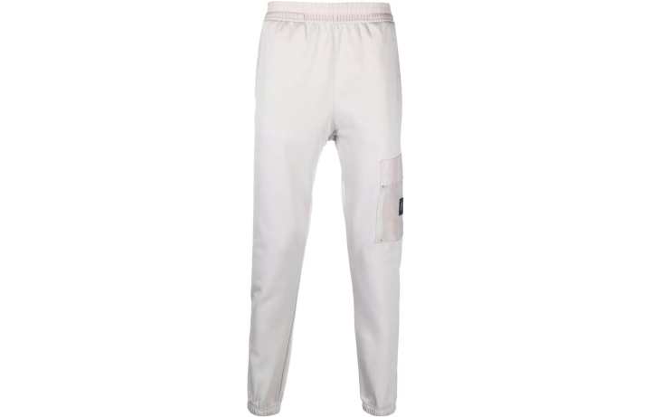 Nike Nike Knitted Sweatpants Men's Gray White Moderate Cuffed Pants