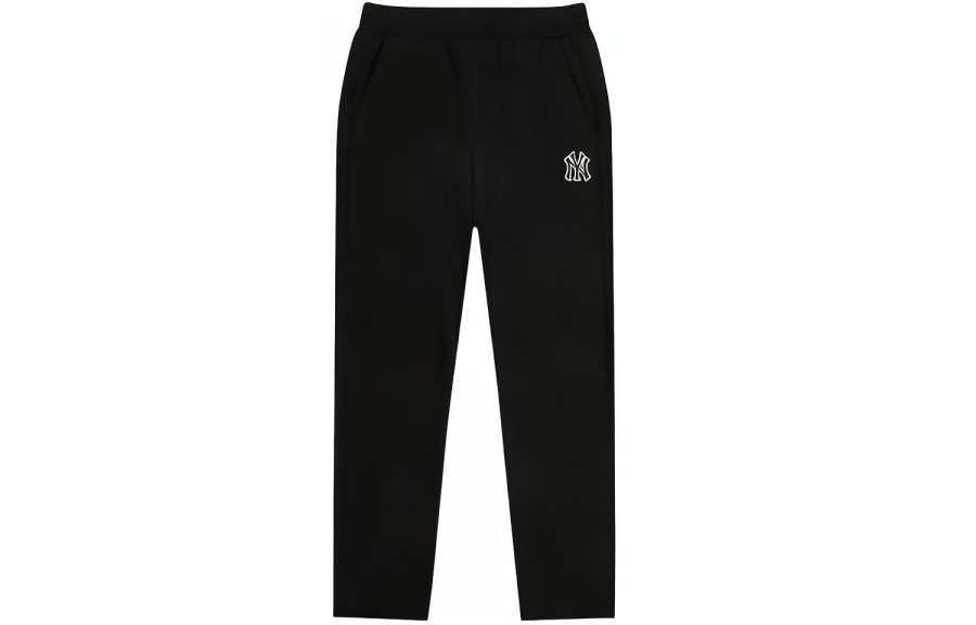 MLB MLB Knitted Sweatpants Unisex Black Moderate Straight Fit Pants