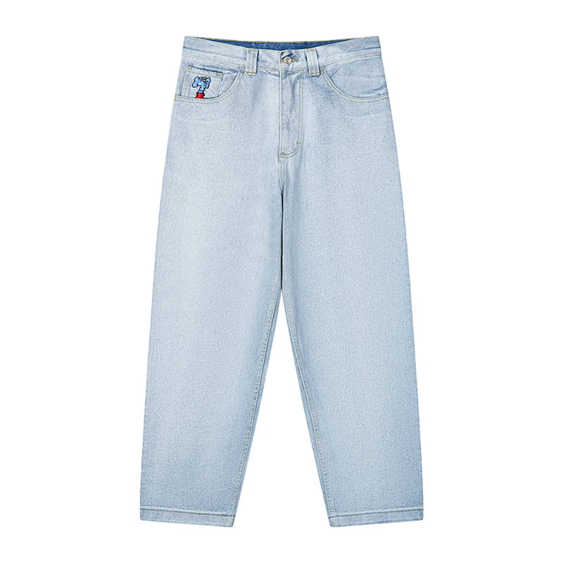 MIND ERROR MIND ERROR Jeans Unisex Moderate Straight Fit Pants